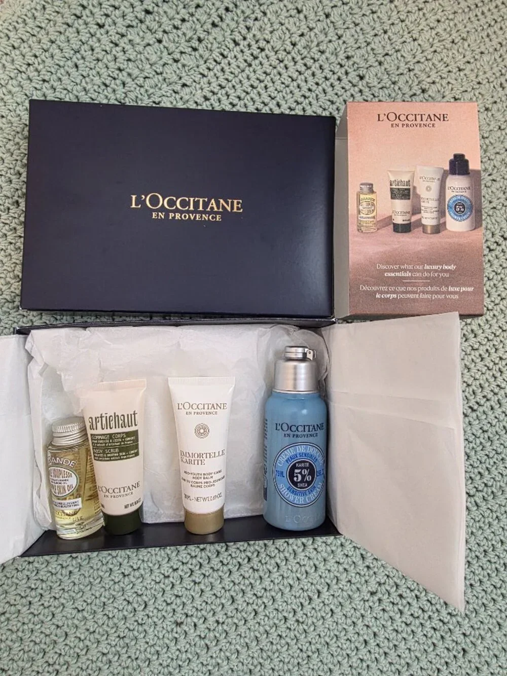 L'occitane Travel Size Shower Essentials NWT